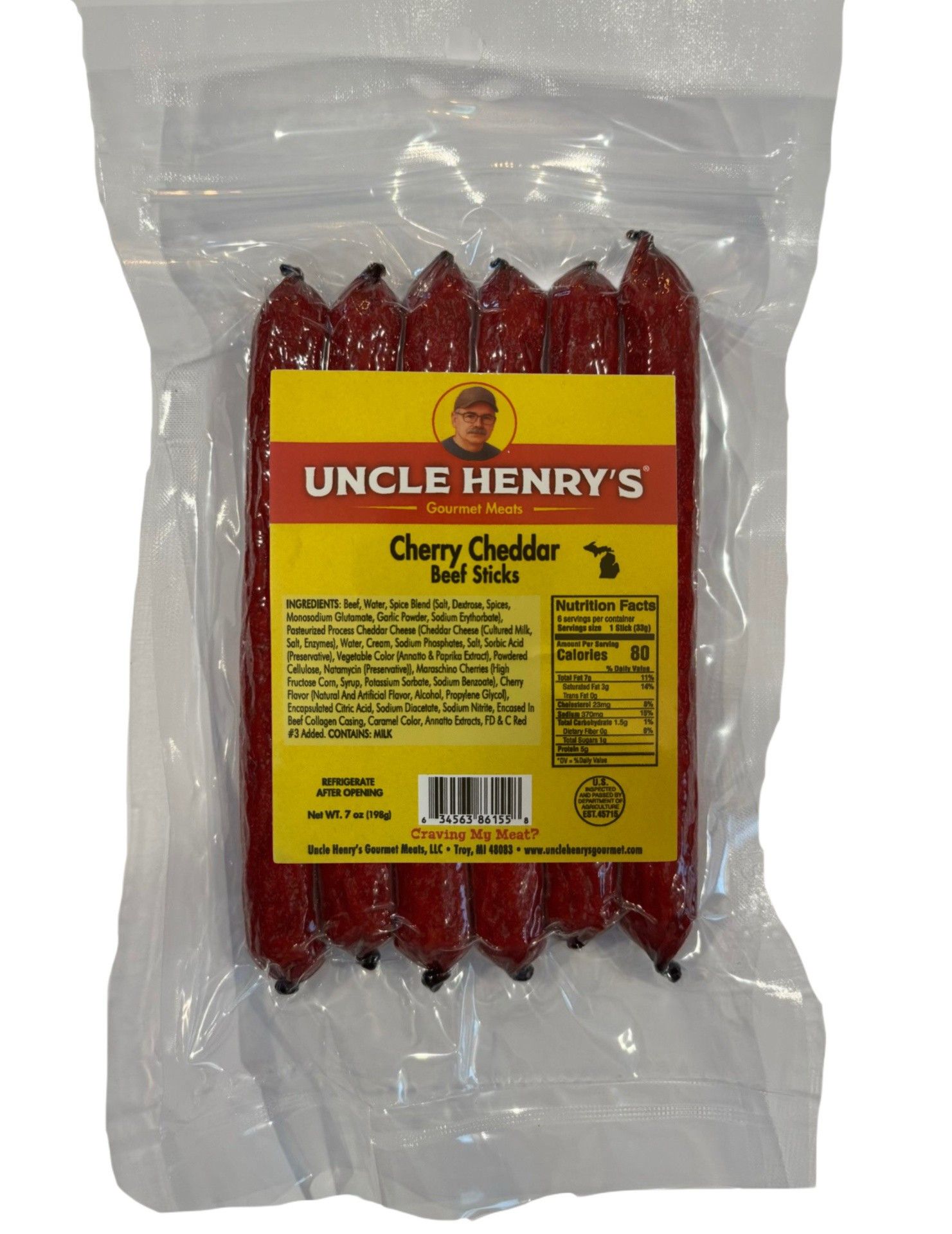 Cherry Cheddar Snack Sticks