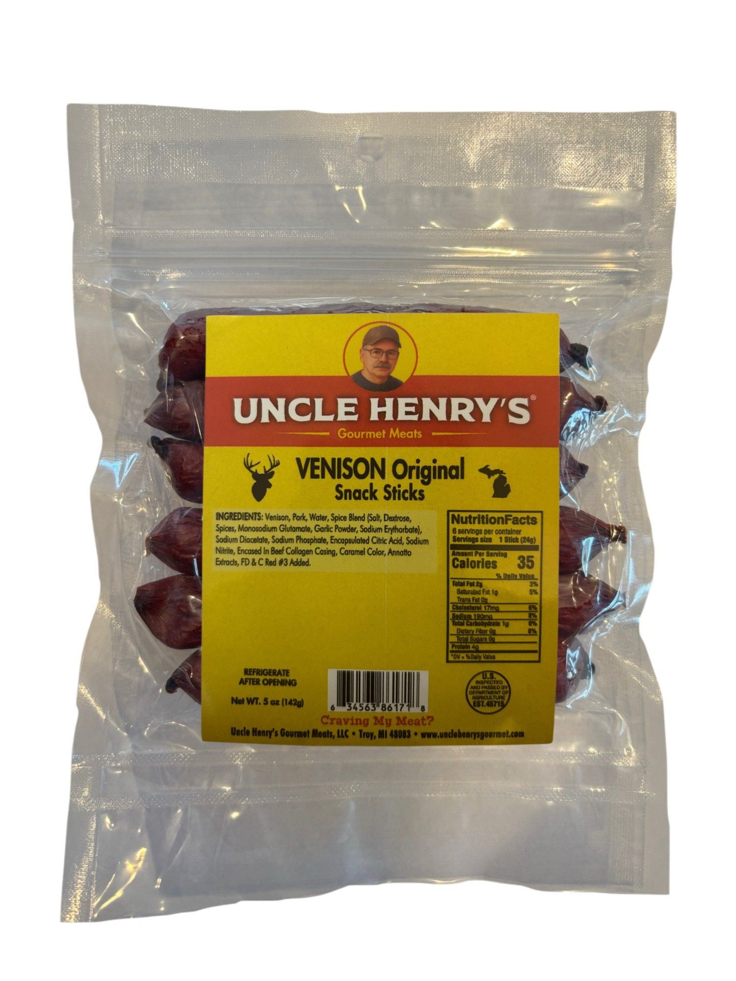 Venison Original Snack Sticks